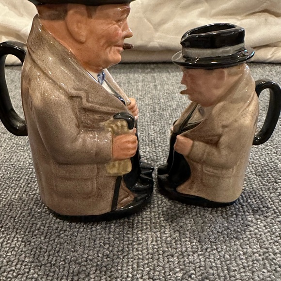 Winston Churchill Toby Jug Set of 2 - Picture 2 of 14
